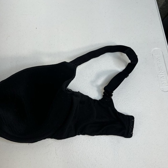 Secret Treasures 34D Full Coverage T-Shirt Bra Black Multiway Straps Underwire - Picture 10 of 15